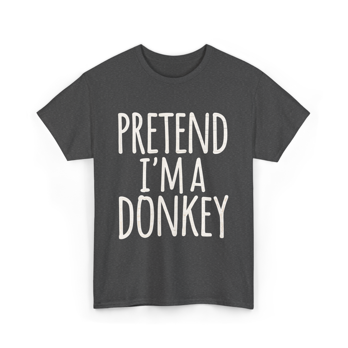 Pretend I'm a Donkey Costume T-Shirt - Dark Heather