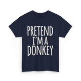 Pretend I'm a Donkey Costume T-Shirt - Navy