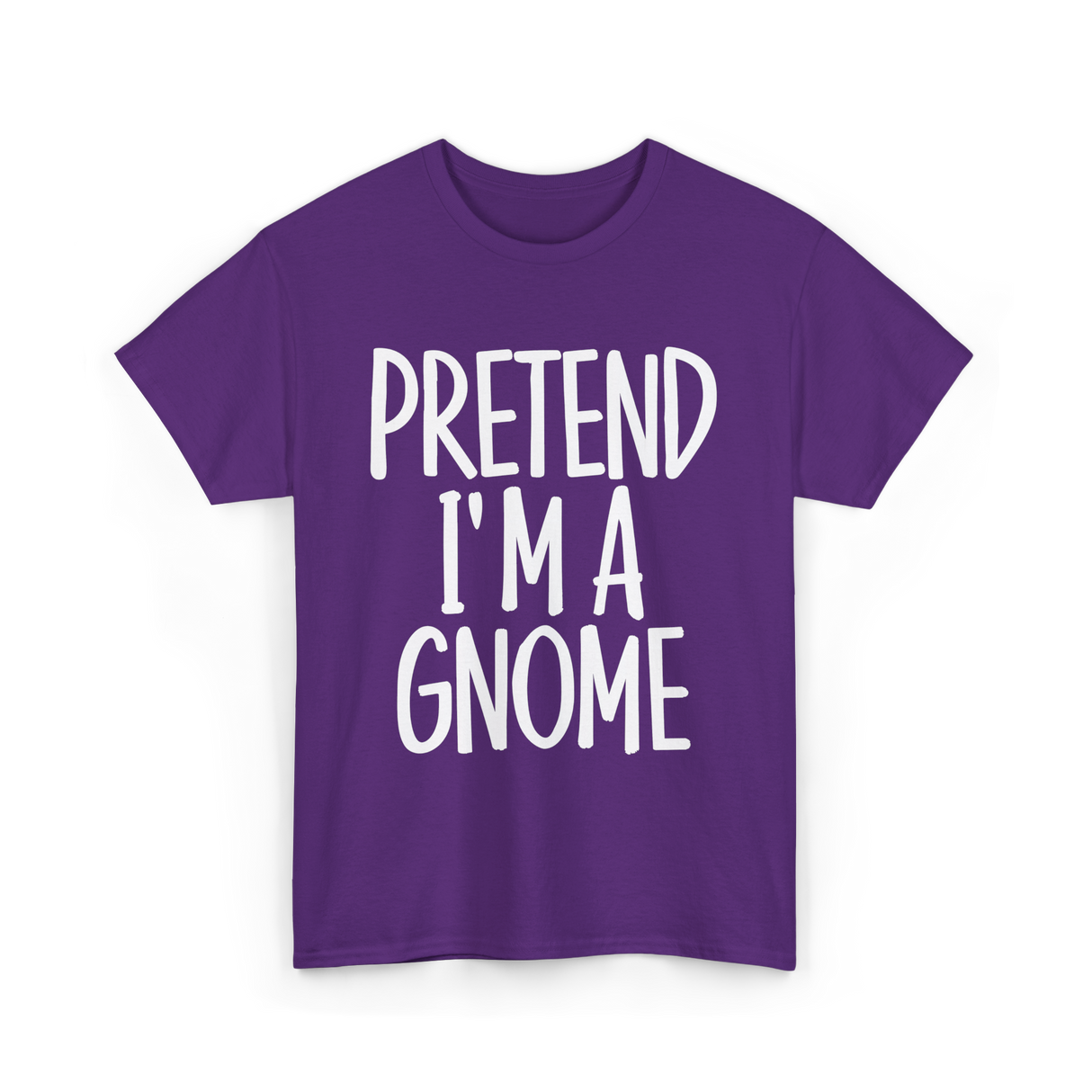 Pretend I'm A Gnome T-Shirt - Purple