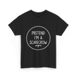 Pretend Im a Scarecrow Halloween T-Shirt - Black