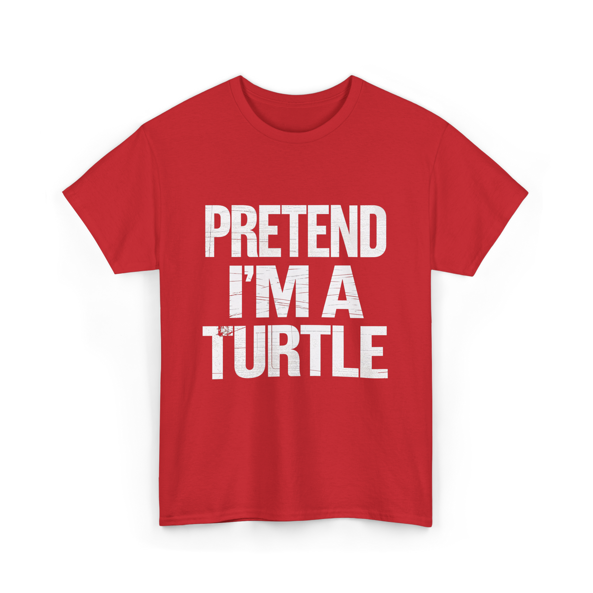 Pretend I'm A Turtle T-Shirt - Red