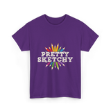 Pretty Sketchy Sketching Artist T-Shirt - Purple