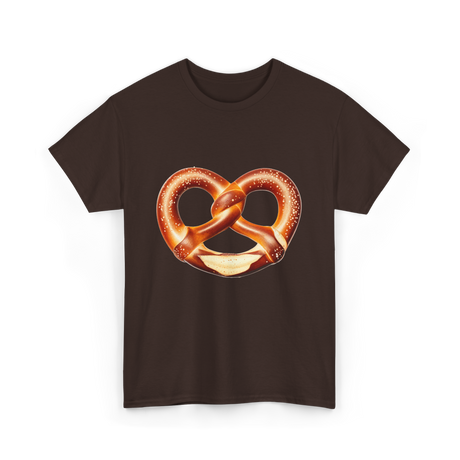 Pretzel Day Pretzel Snack T-Shirt - Dark Chocolate