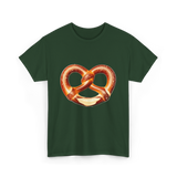 Pretzel Day Pretzel Snack T-Shirt - Forest Green