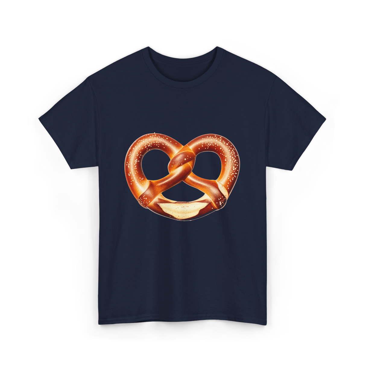 Pretzel Day Pretzel Snack T-Shirt - Navy