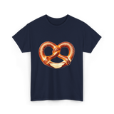 Pretzel Day Pretzel Snack T-Shirt - Navy