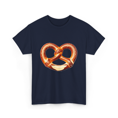 Pretzel Day Pretzel Snack T-Shirt - Navy