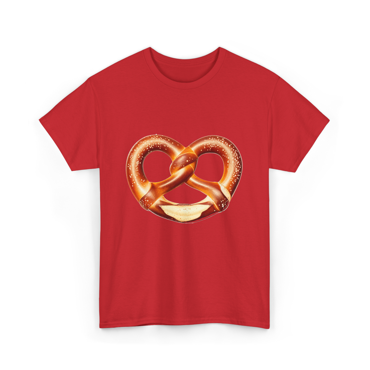 Pretzel Day Pretzel Snack T-Shirt - Red