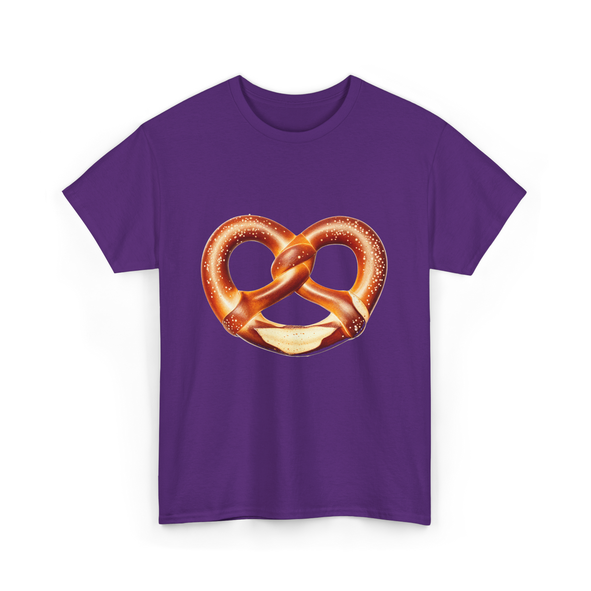 Pretzel Day Pretzel Snack T-Shirt - Purple