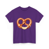 Pretzel Day Pretzel Snack T-Shirt - Purple