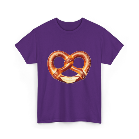 Pretzel Day Pretzel Snack T-Shirt - Purple