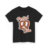 Pretzel Time Pretzel Snack T-Shirt - Black