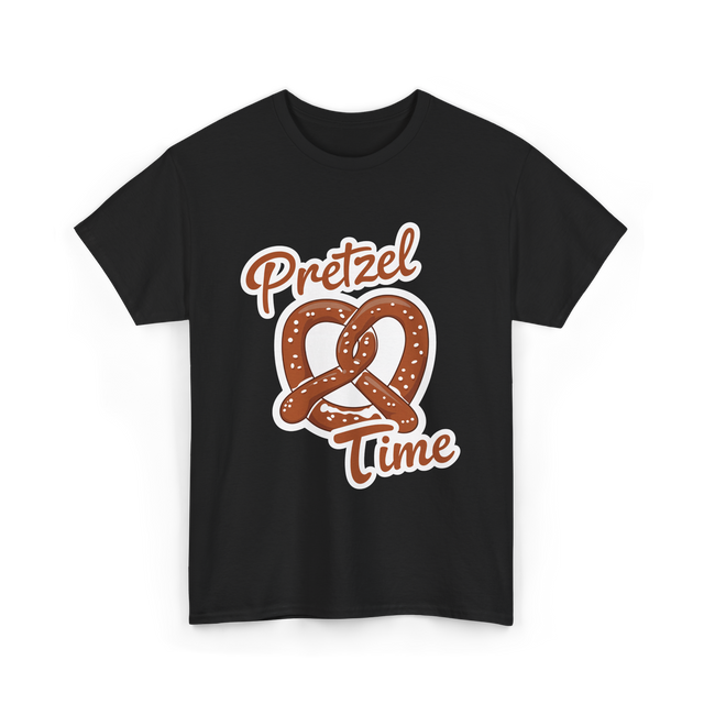 Pretzel Time Pretzel Snack T-Shirt - Black