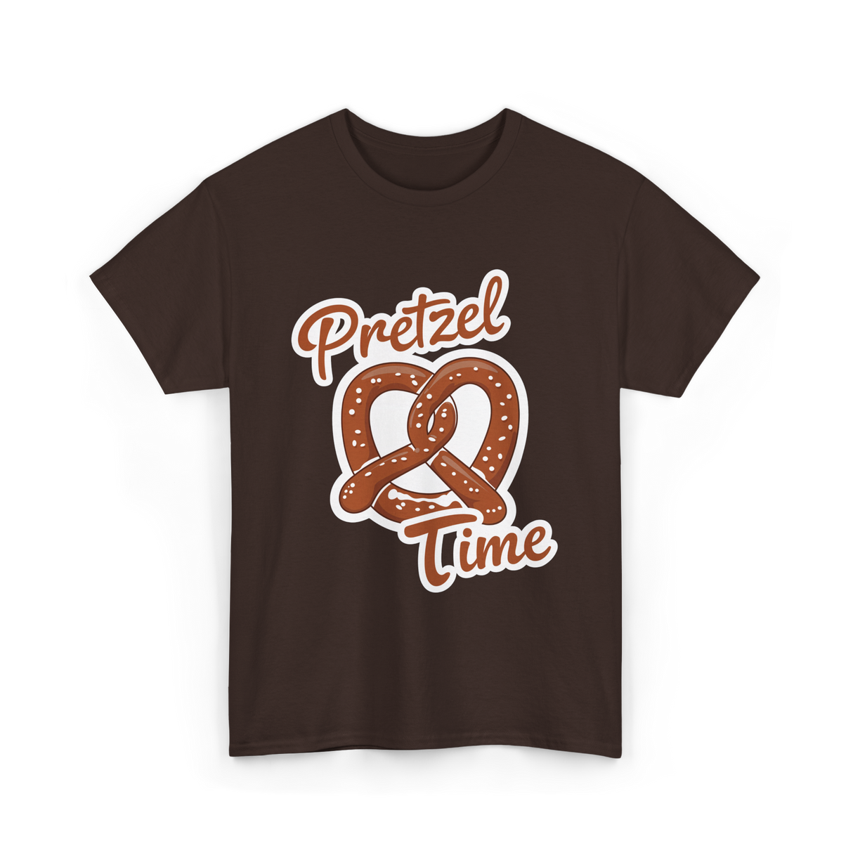 Pretzel Time Pretzel Snack T-Shirt - Dark Chocolate