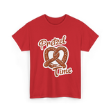 Pretzel Time Pretzel Snack T-Shirt - Red