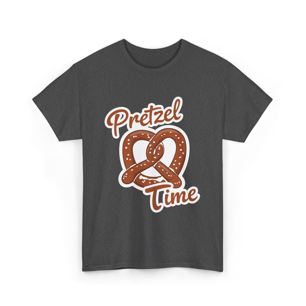 Pretzel Time Pretzel Snack T-Shirt - Dark Heather