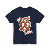 Pretzel Time Pretzel Snack T-Shirt - Navy