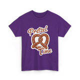 Pretzel Time Pretzel Snack T-Shirt - Purple