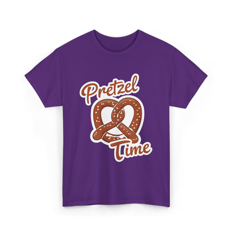 Pretzel Time Pretzel Snack T-Shirt - Purple