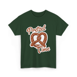 Pretzel Time Pretzel Snack T-Shirt - Forest Green