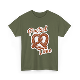 Pretzel Time Pretzel Snack T-Shirt - Military Green