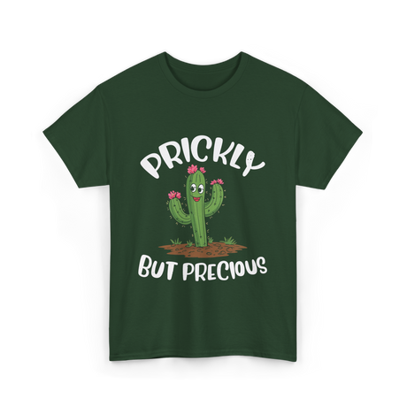 Prickly But Precious Cactus T-Shirt - Forest Green