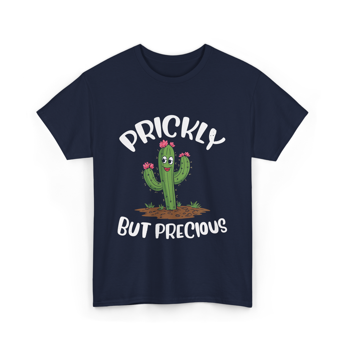 Prickly But Precious Cactus T-Shirt - Navy