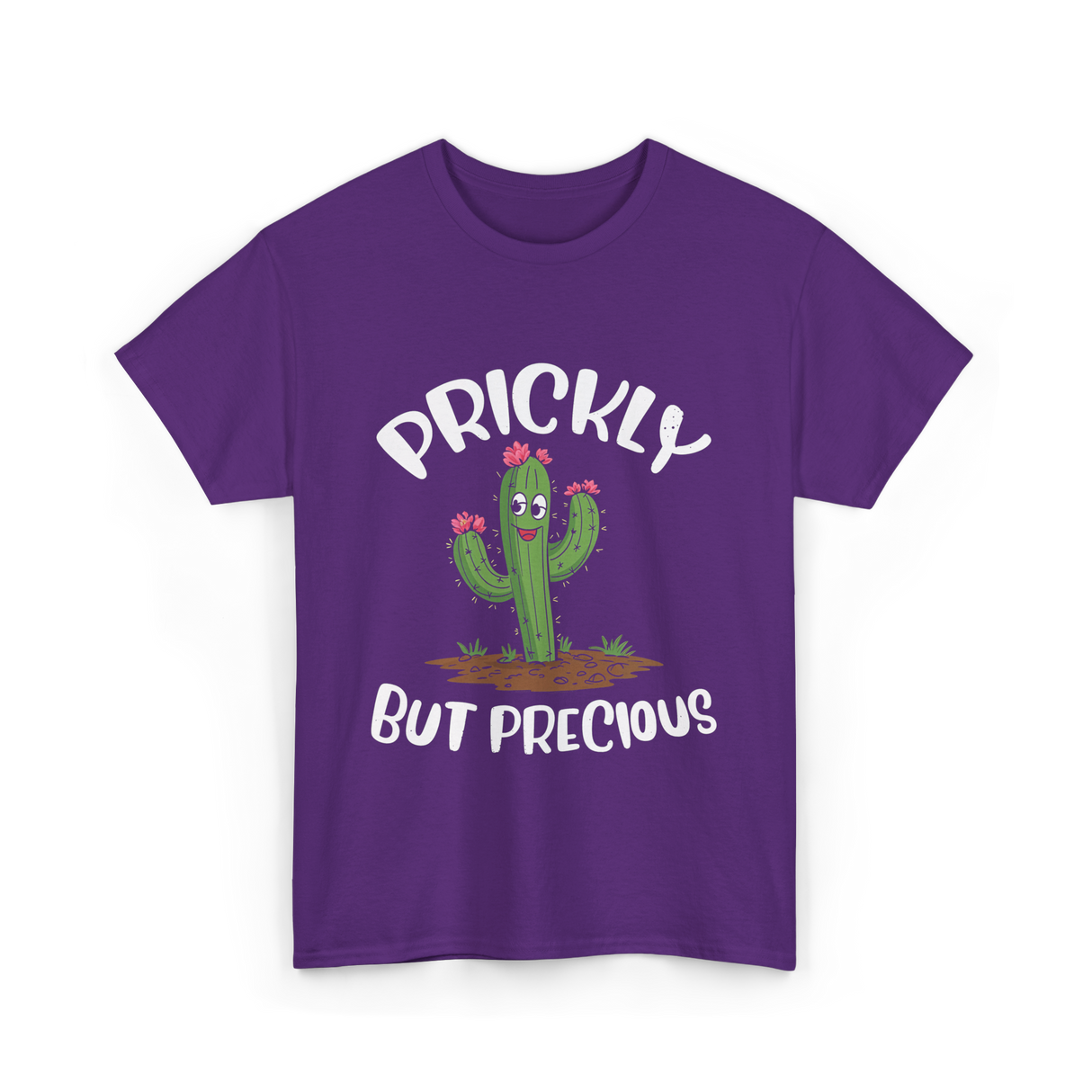 Prickly But Precious Cactus T-Shirt - Purple