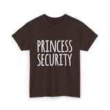 Princess Security Security Guard T-Shirt - Dark Chocolate