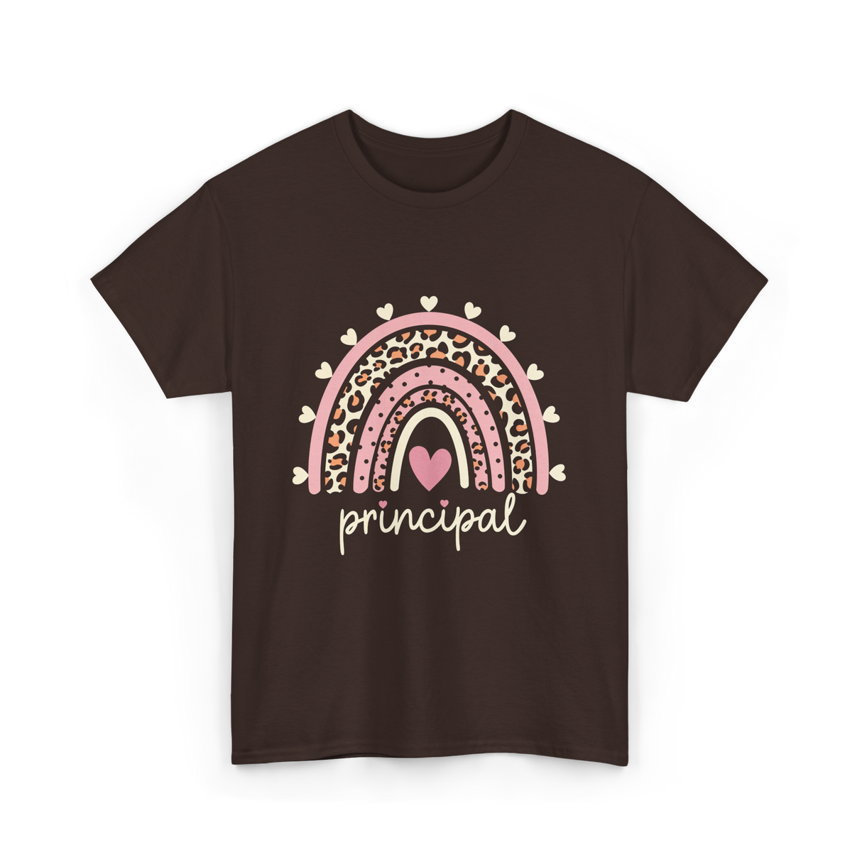 Principal Rainbow Principal T-Shirt - Dark Chocolate