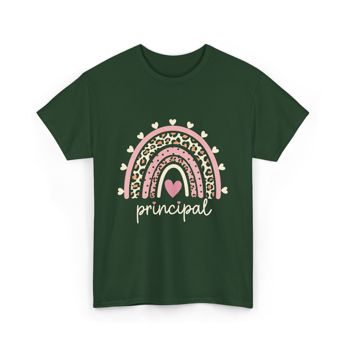 Principal Rainbow Principal T-Shirt - Forest Green