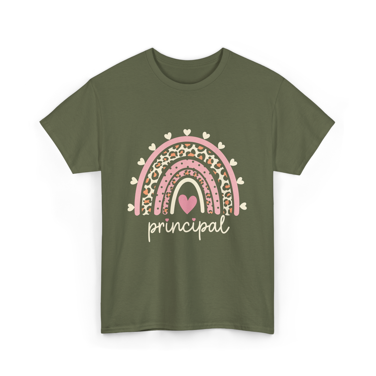 Principal Rainbow Principal T-Shirt - Military Green