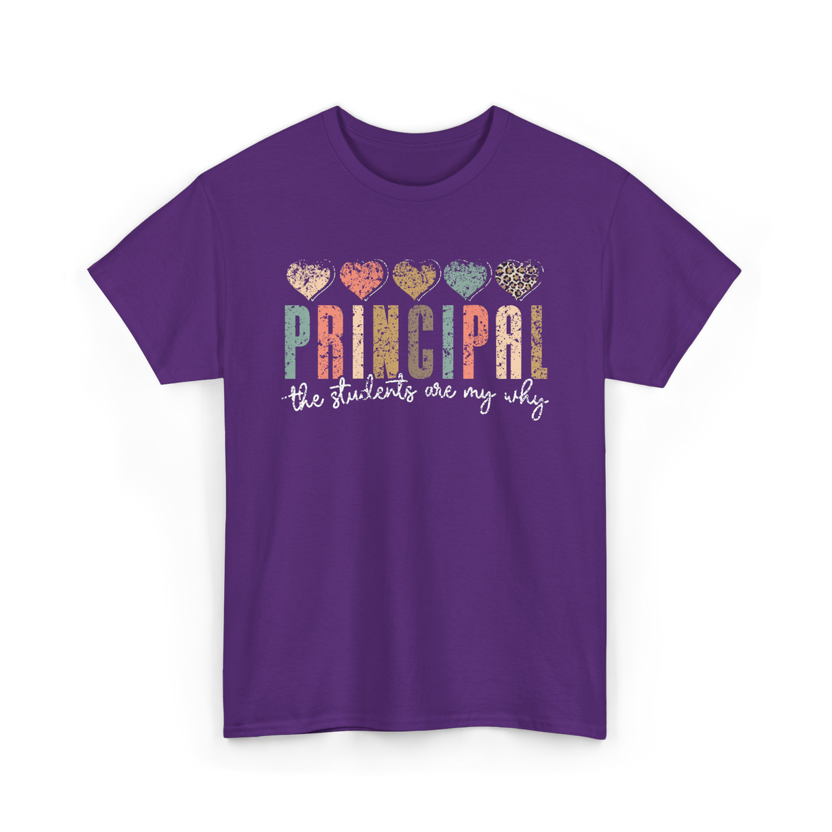 Principal The Students Are My Why Principal T-Shirt - Purple