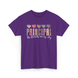 Principal The Students Are My Why Principal T-Shirt - Purple