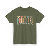 Principal The Students Are My Why Principal T-Shirt - Military Green