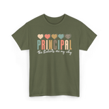 Principal The Students Are My Why T-Shirt - Military Green