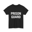 Prison Guard Costume Guard T-Shirt - Black