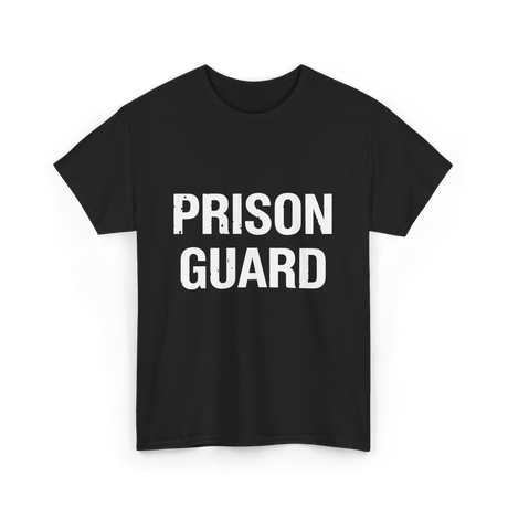 Prison Guard Costume Guard T-Shirt - Black