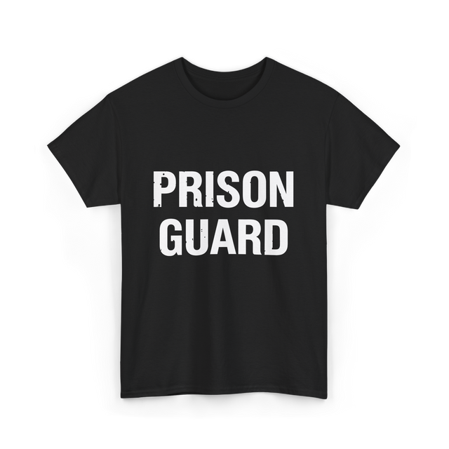 Prison Guard Costume Guard T-Shirt - Black