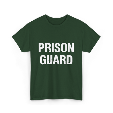 Prison Guard Costume Guard T-Shirt - Forest Green