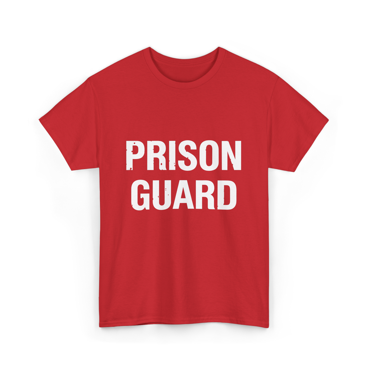 Prison Guard Costume Guard T-Shirt - Red