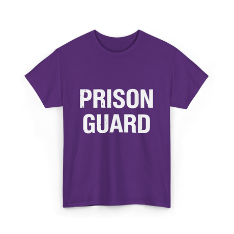 Prison Guard Costume Guard T-Shirt - Purple