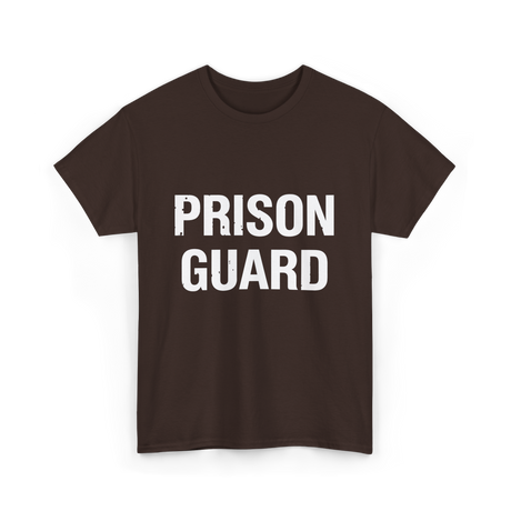 Prison Guard Costume Guard T-Shirt - Dark Chocolate