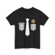 Prison Guard Costume Officer T-Shirt - Black