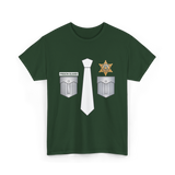 Prison Guard Costume Officer T-Shirt - Forest Green