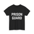 Prison Guard Costume T-Shirt - Black