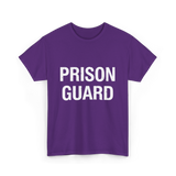 Prison Guard Guard Prisoner T-Shirt - Purple