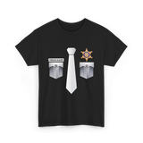 Prison Guard Police Officer T-Shirt - Black