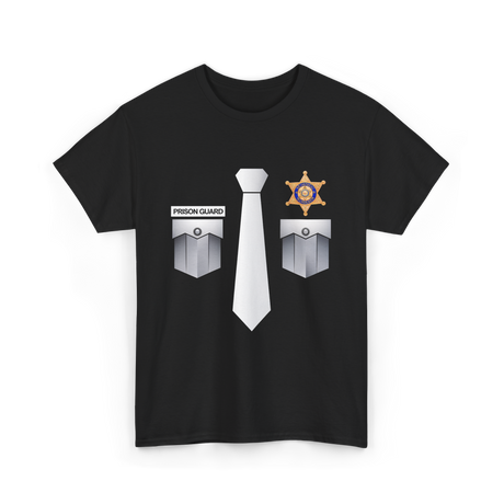 Prison Guard Police Officer T-Shirt - Black