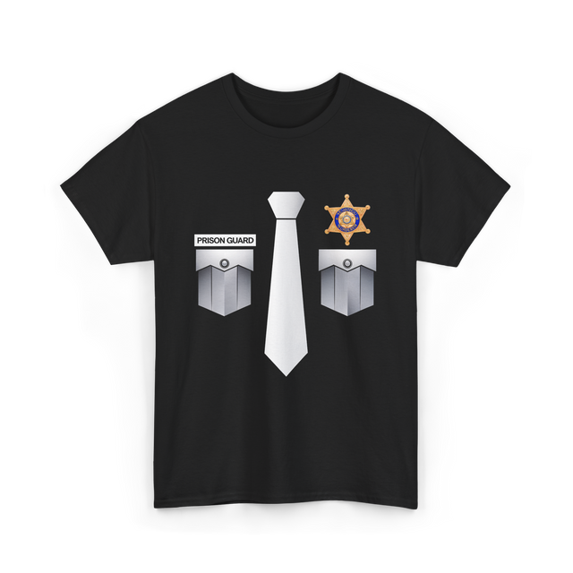 Prison Guard Police Officer T-Shirt - Black